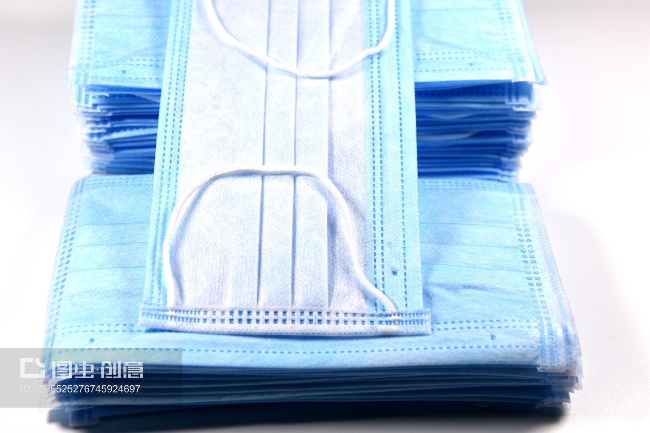 藍色一次性防病毒口罩 醫(yī)生必備的醫(yī)療防護用品